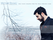Tablet Screenshot of michaelbrownmusic.com